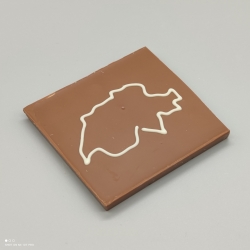 Smally - chocolate with Swiss map | 1/2 Lindt bar | chocolate gift | special moments