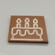 Smally - Schoggi Design "Kuchen"| Schokolade mit Nachricht | 1/2 Lindt-Tafel | Schokoladengeschenk | kleinere Anlässe