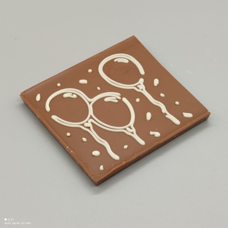 Smally - Schoggi Design "Ballone"| Schokolade mit Nachricht | 1/2 Lindt-Tafel | Schokoladengeschenk | kleinere Anlässe