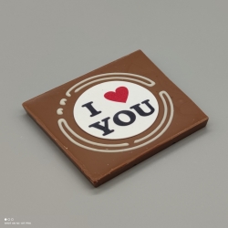 Smally-Herzlichen Dank | 巧克力与消息 | 1/2 瑞士莲巧克力棒酒吧 | 巧克力礼品 | 较小的场合